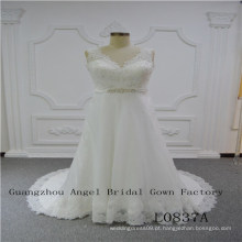 Design perfeito com vestido de noiva Top Lace